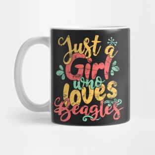 Just A Girl Who Loves Beagles Gift print Mug